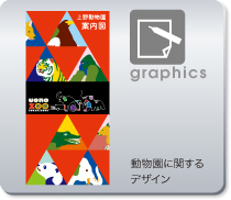 「上野動物園案内図」 graphics 動物園に関するデザイン